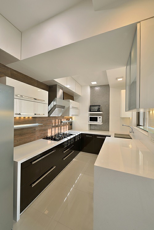 Contemporary design kitchen by Elegant Interieurs Modular-kitchen Contemporary | Interior Design Photos & Ideas
