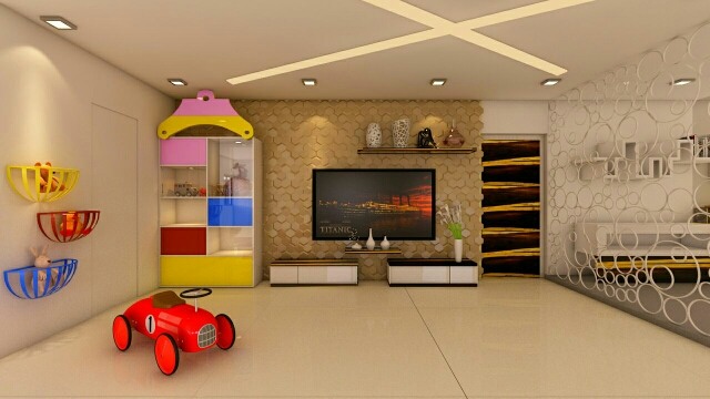 Vibrant Kid's Play Area by Elegant Interieurs Bedroom | Interior Design Photos & Ideas