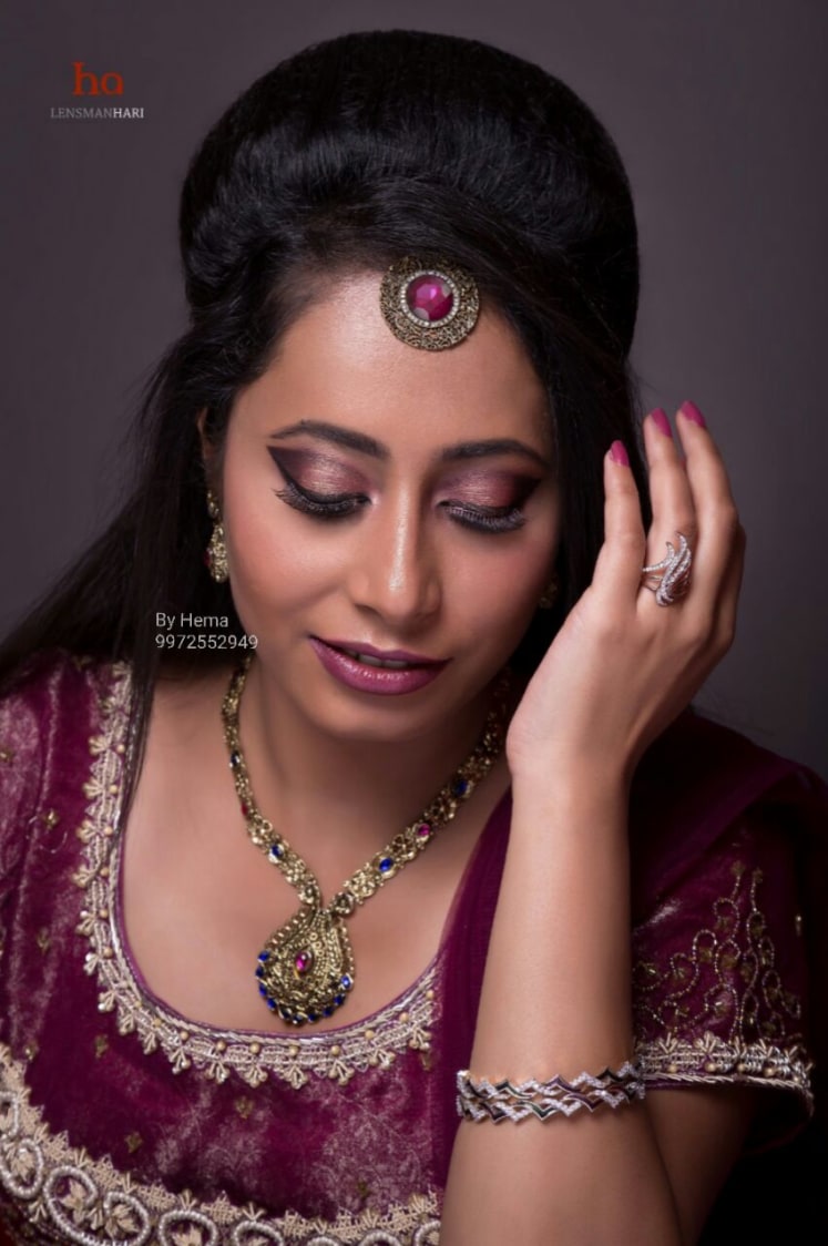 Elegant visage gape by Hemavathi Bridal-makeup | Weddings Photos & Ideas