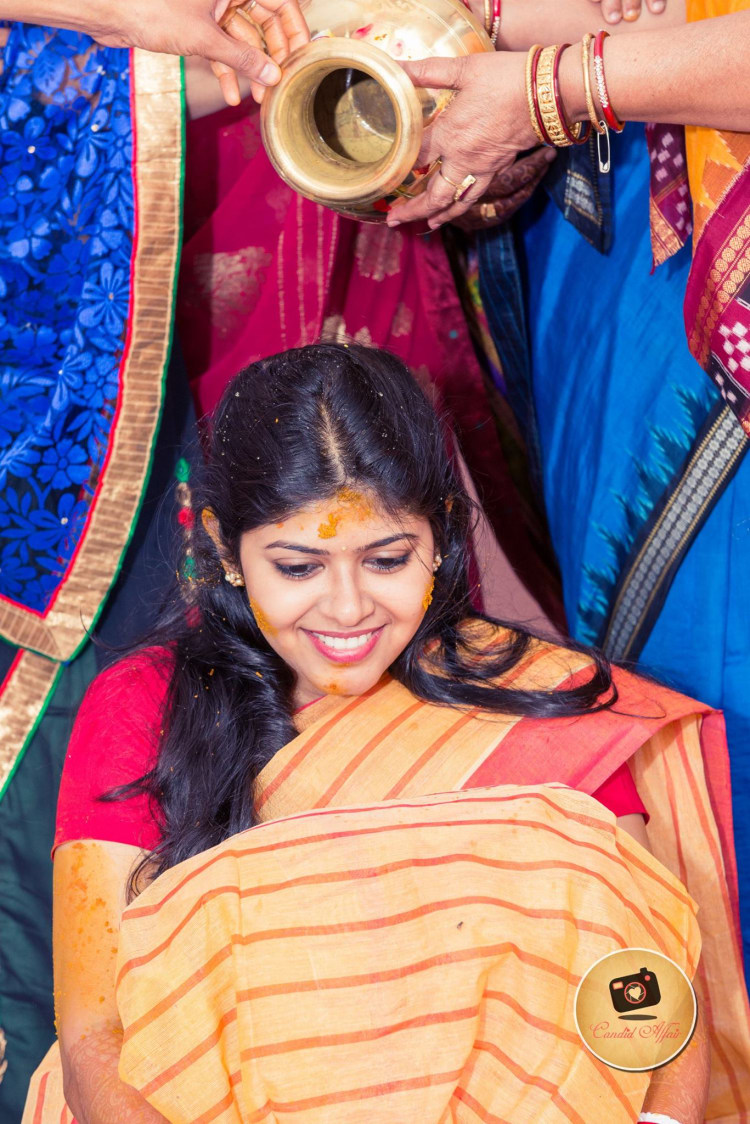 Haldi Shot Of Bride To Be by Candid Affair Wedding-photography | Weddings Photos & Ideas