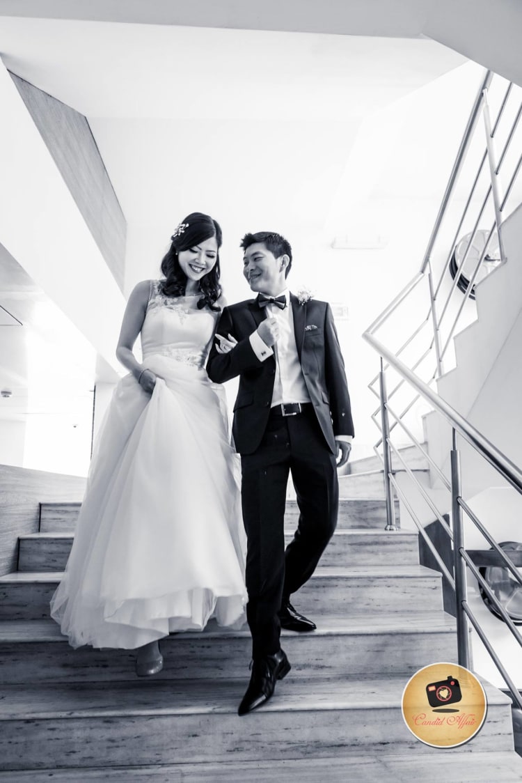 Black And White Couple Portrait by Candid Affair Wedding-photography Groom-wear-and-accessories | Weddings Photos & Ideas