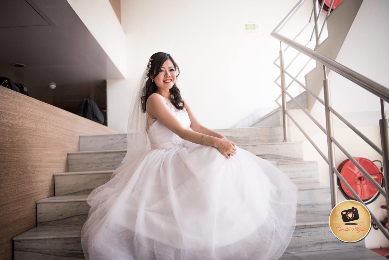 White Net Gown For The Bride by Candid Affair Wedding-photography Wedding-dresses | Weddings Photos & Ideas