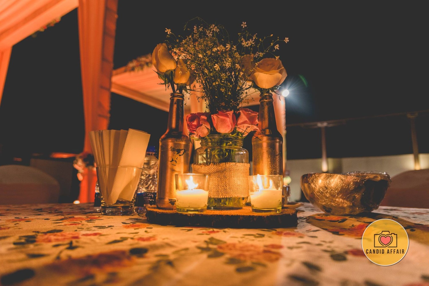 Candle And Roses Wedding Decor by Candid Affair Wedding-decor | Weddings Photos & Ideas