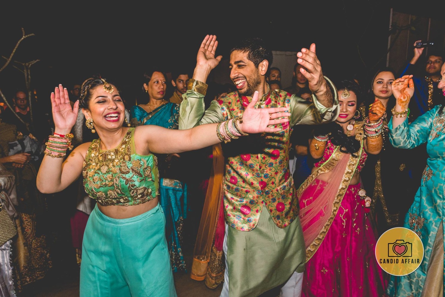 Celebration On Sangeet by Candid Affair Wedding-photography | Weddings Photos & Ideas
