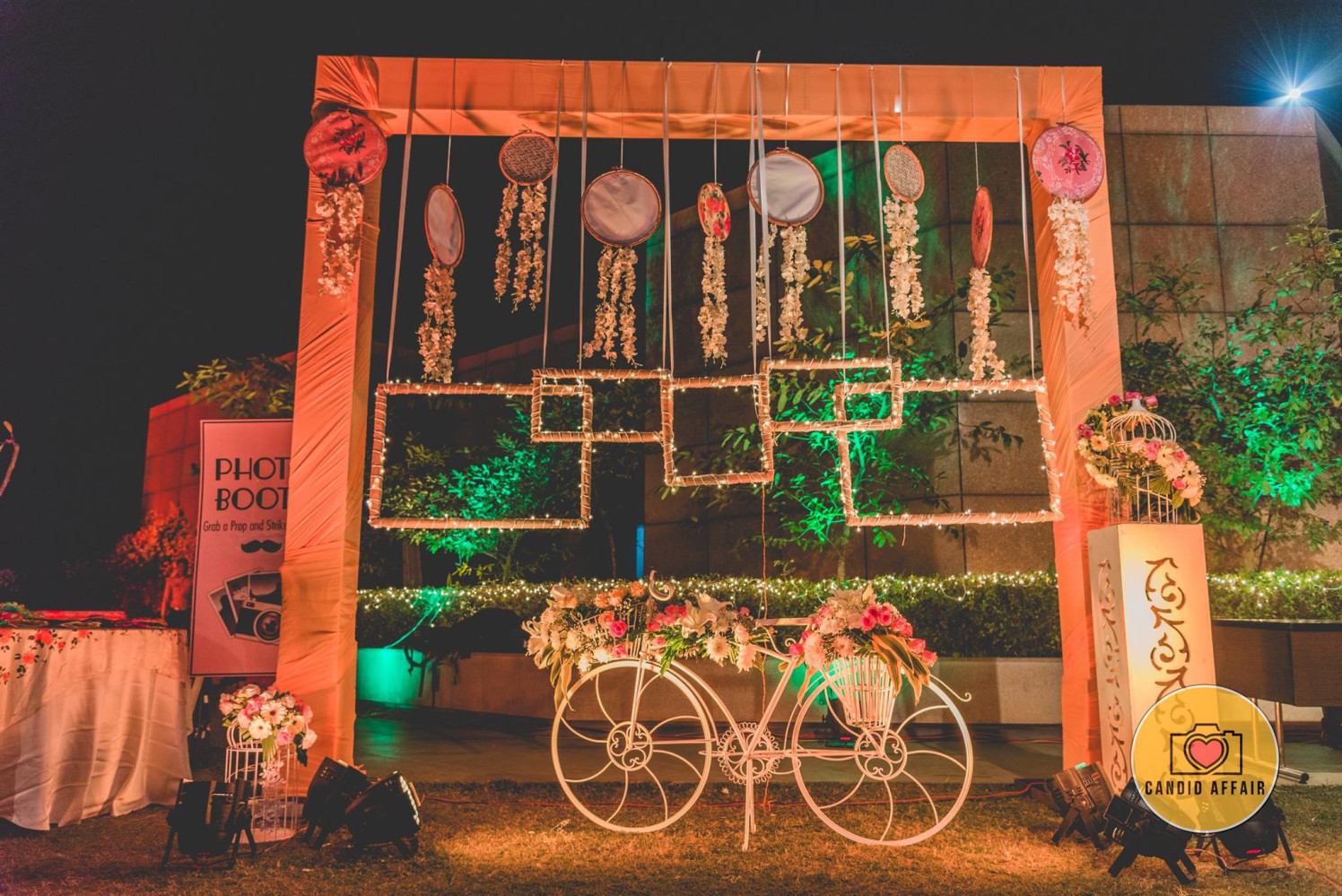 Floral Cycle And Dreamcatcher Decor by Candid Affair Wedding-photography Wedding-decor | Weddings Photos & Ideas
