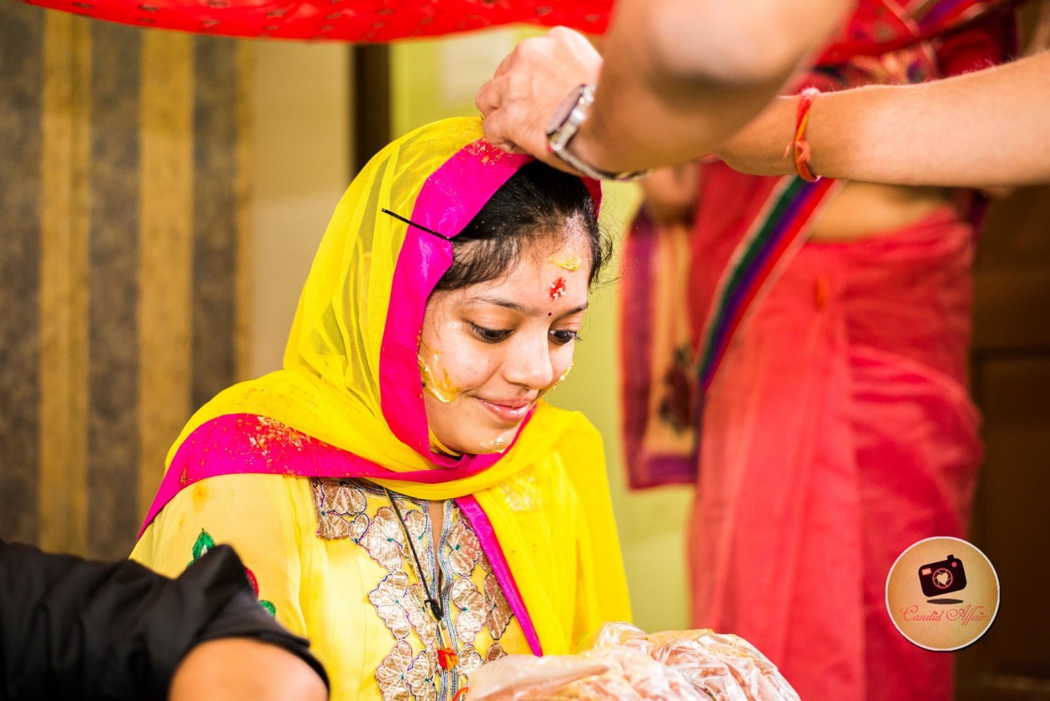 Bridal Haldi Shot by Candid Affair Wedding-photography | Weddings Photos & Ideas
