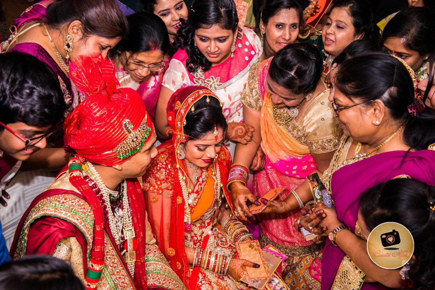 Shagan Shot Of Bride And Groom With Family by Candid Affair Wedding-photography | Weddings Photos & Ideas