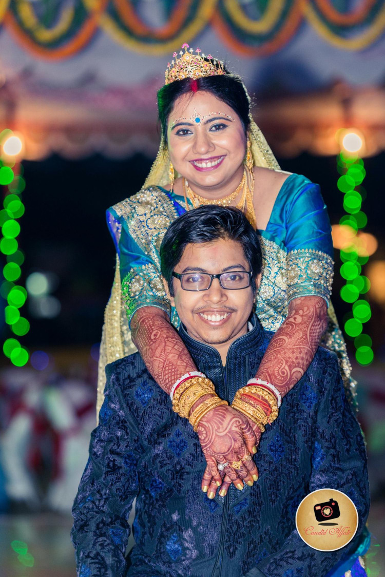Wedding Day Portrait Of The Couple by Candid Affair Wedding-photography Bridal-jewellery-and-accessories | Weddings Photos & Ideas