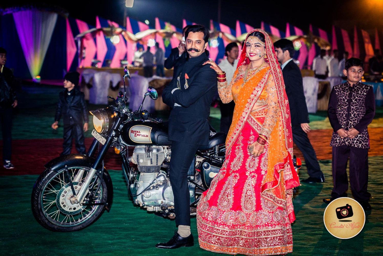 Red And Orange Bridal Lehenga With Traditional Work by Candid Affair Wedding-photography Wedding-dresses | Weddings Photos & Ideas
