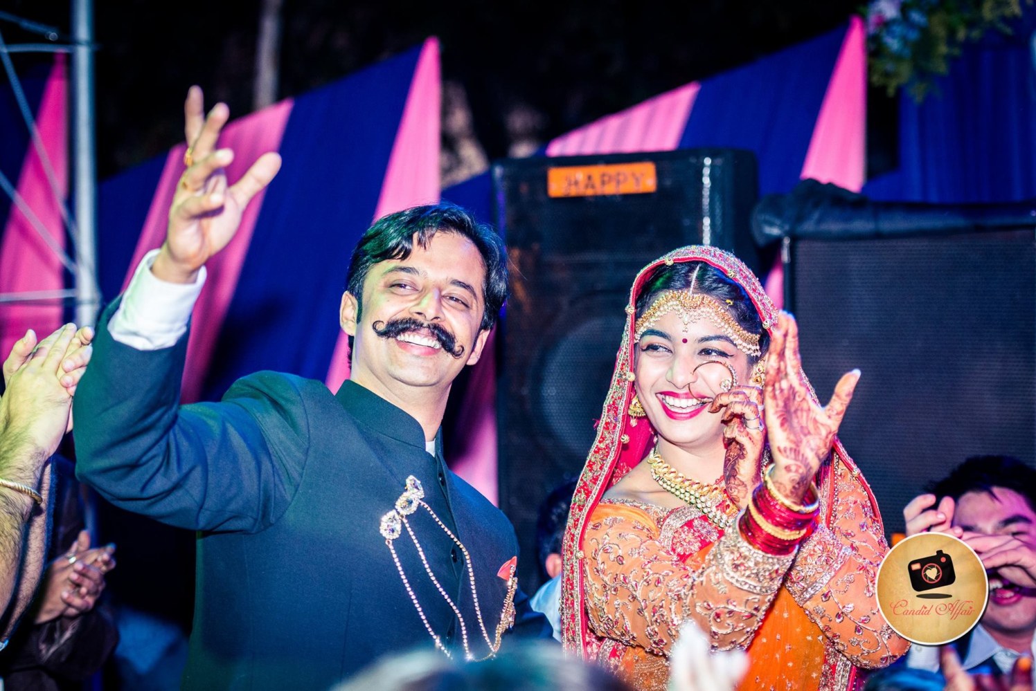 A Happy Couple Portrait On Wedding Day by Candid Affair Wedding-photography | Weddings Photos & Ideas
