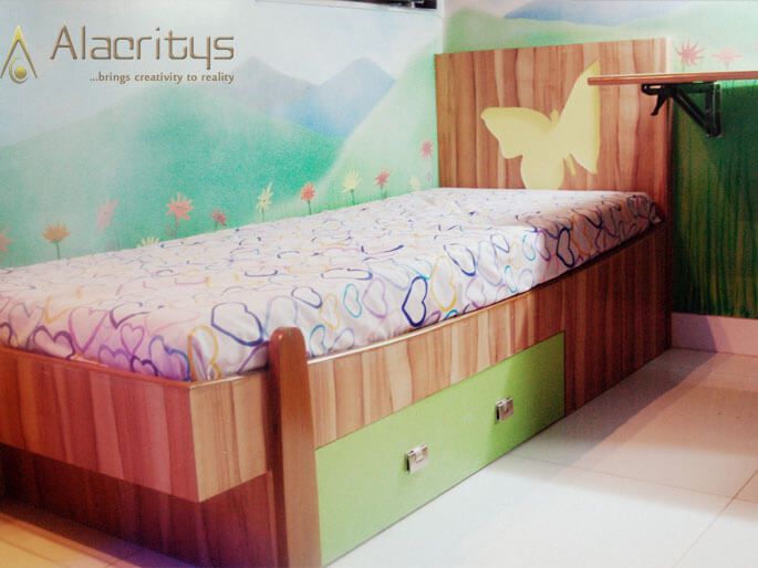 Compact Kids Room by Trupti Ladda Bedroom Contemporary | Interior Design Photos & Ideas