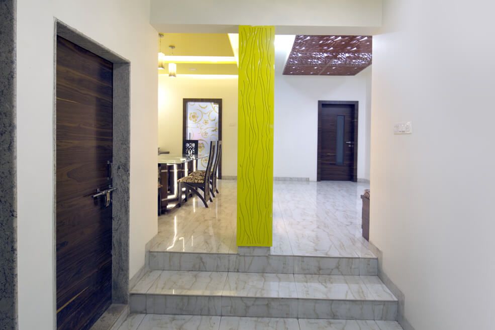 The Yellow Column by Trupti Ladda Modern | Interior Design Photos & Ideas