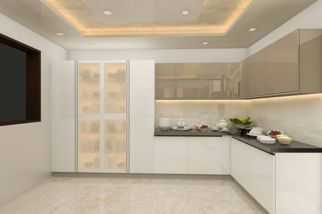 Contemporary Modern Kitchen in L shape by Rahil Lakhani Modular-kitchen Contemporary | Interior Design Photos & Ideas