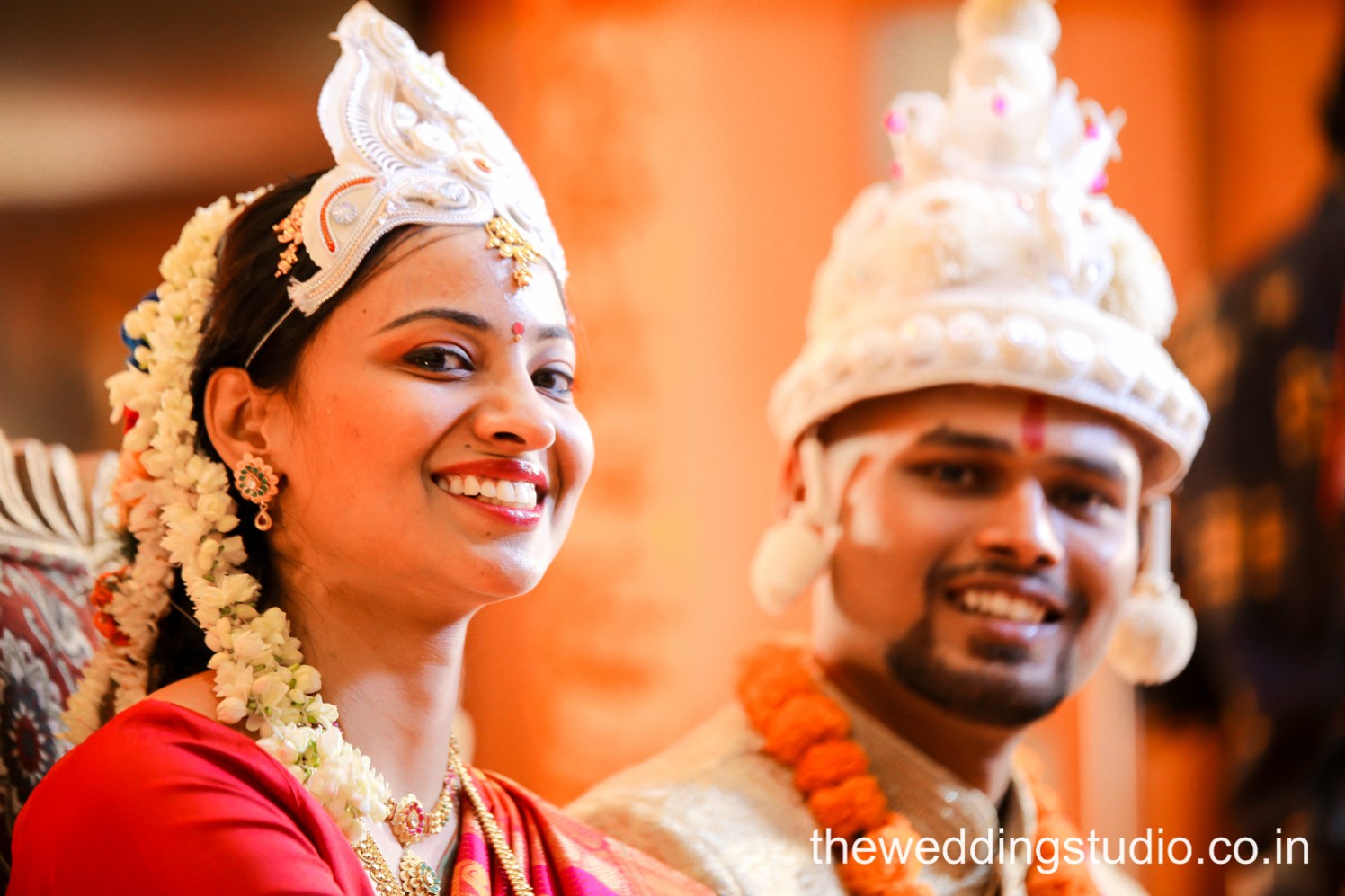 Grin of happiness! by THE WEDDING STUDIO Wedding-photography Bridal-jewellery-and-accessories Bridal-makeup | Weddings Photos & Ideas