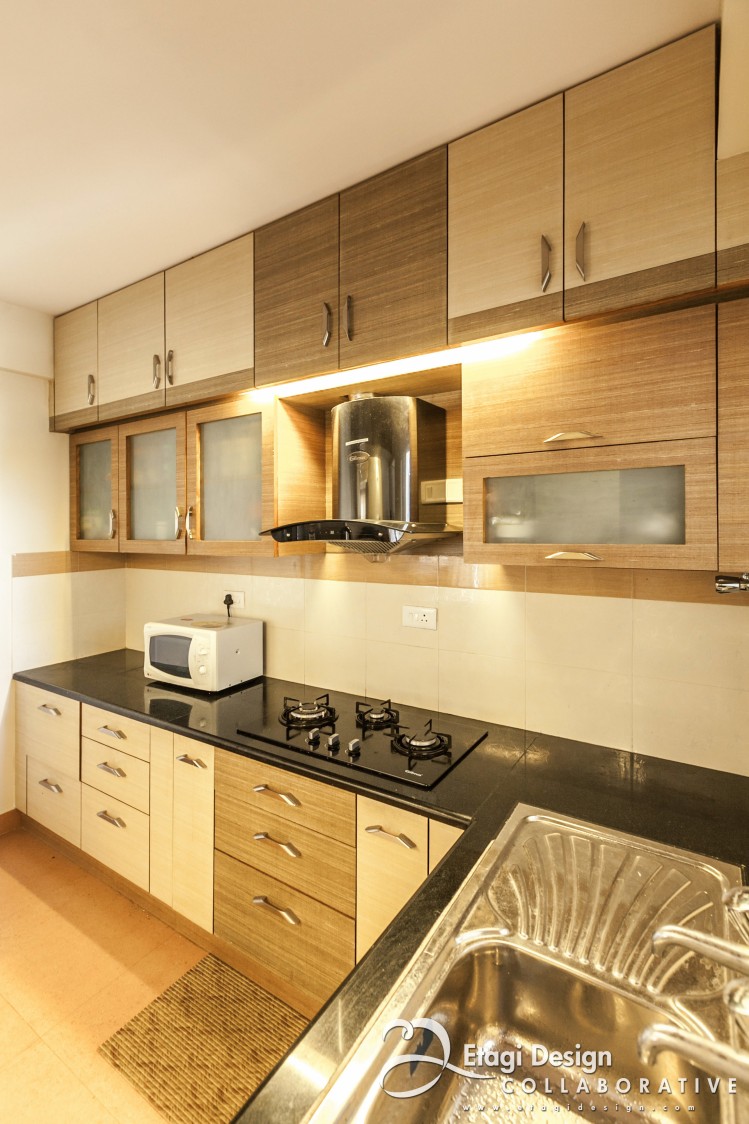 Kitchen With Wooden Cabinets by Prashanth Nandiprasad Modular-kitchen Modern | Interior Design Photos & Ideas