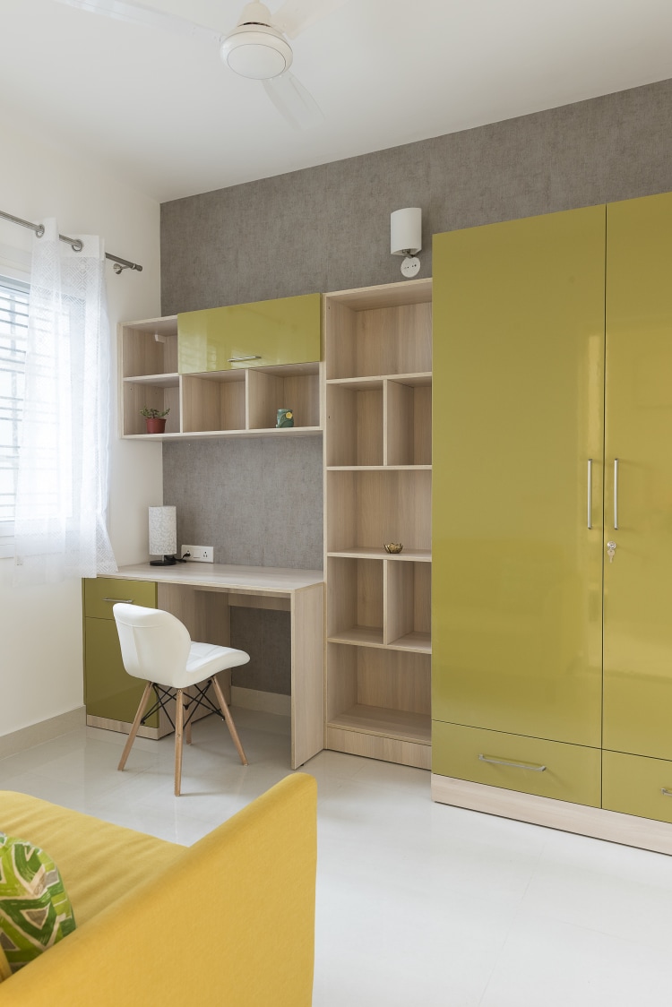 The Yellow Drops by HomeLane Indoor-spaces Modern | Interior Design Photos & Ideas