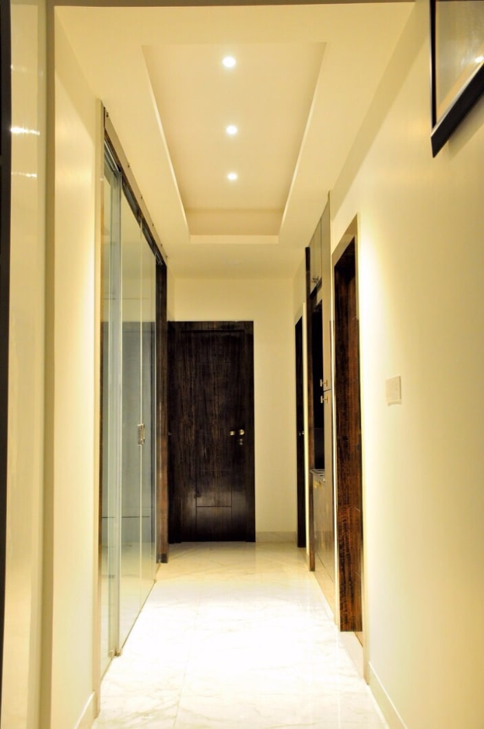 Residential Corridor False Ceiling Designs