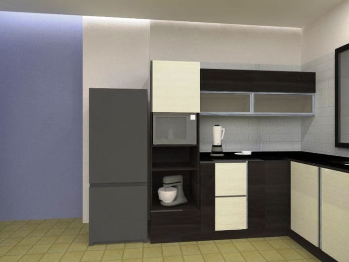 L Shaped Modular Kitchen Ideas L Shape Sofa With Marble Flooring And Cabinets