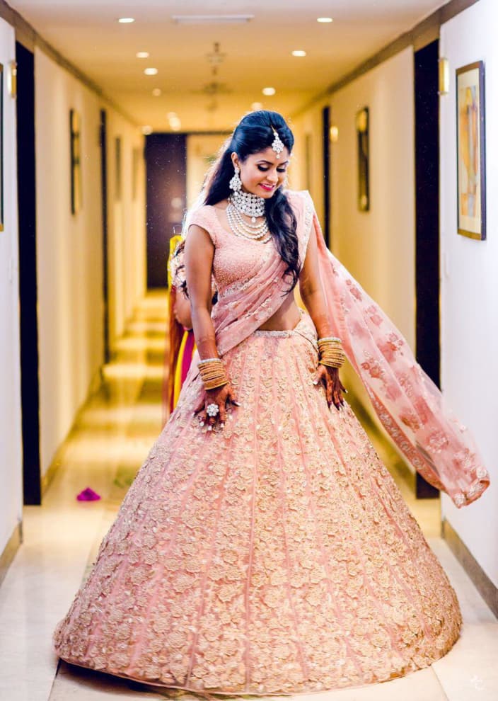 Buy Lehenga Dress For Wedding Reception In Stock