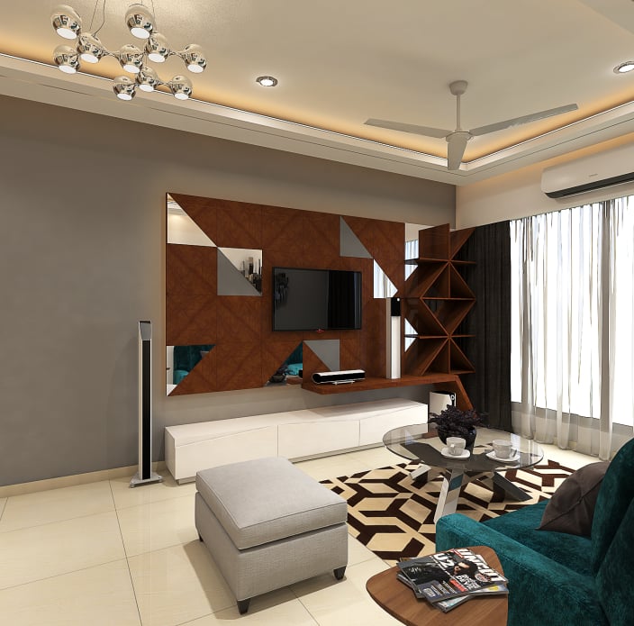 Living Room Design Ideas And Photos With False Ceiling