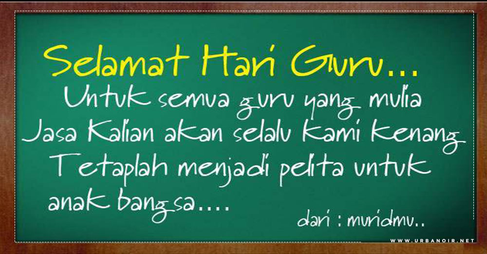 Ucapan Hari Guru dalam Bahasa Inggris & Terjemahannya