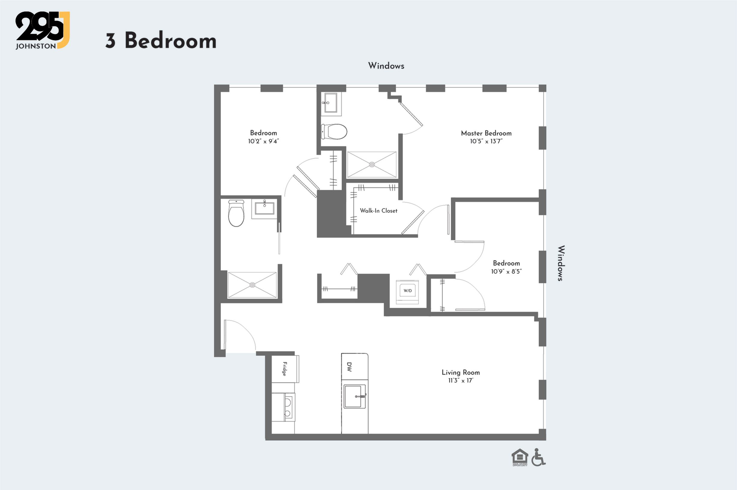 3 Bedroom floorplan