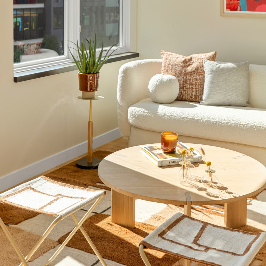 Harrison Urby 1 Bedroom Apartment Living Room