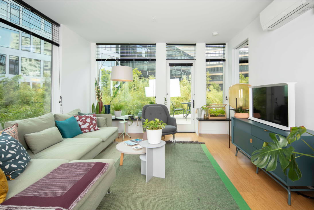 View of the open plan apartments at Stamford Urby - luxury Stamford CT apartments for rent