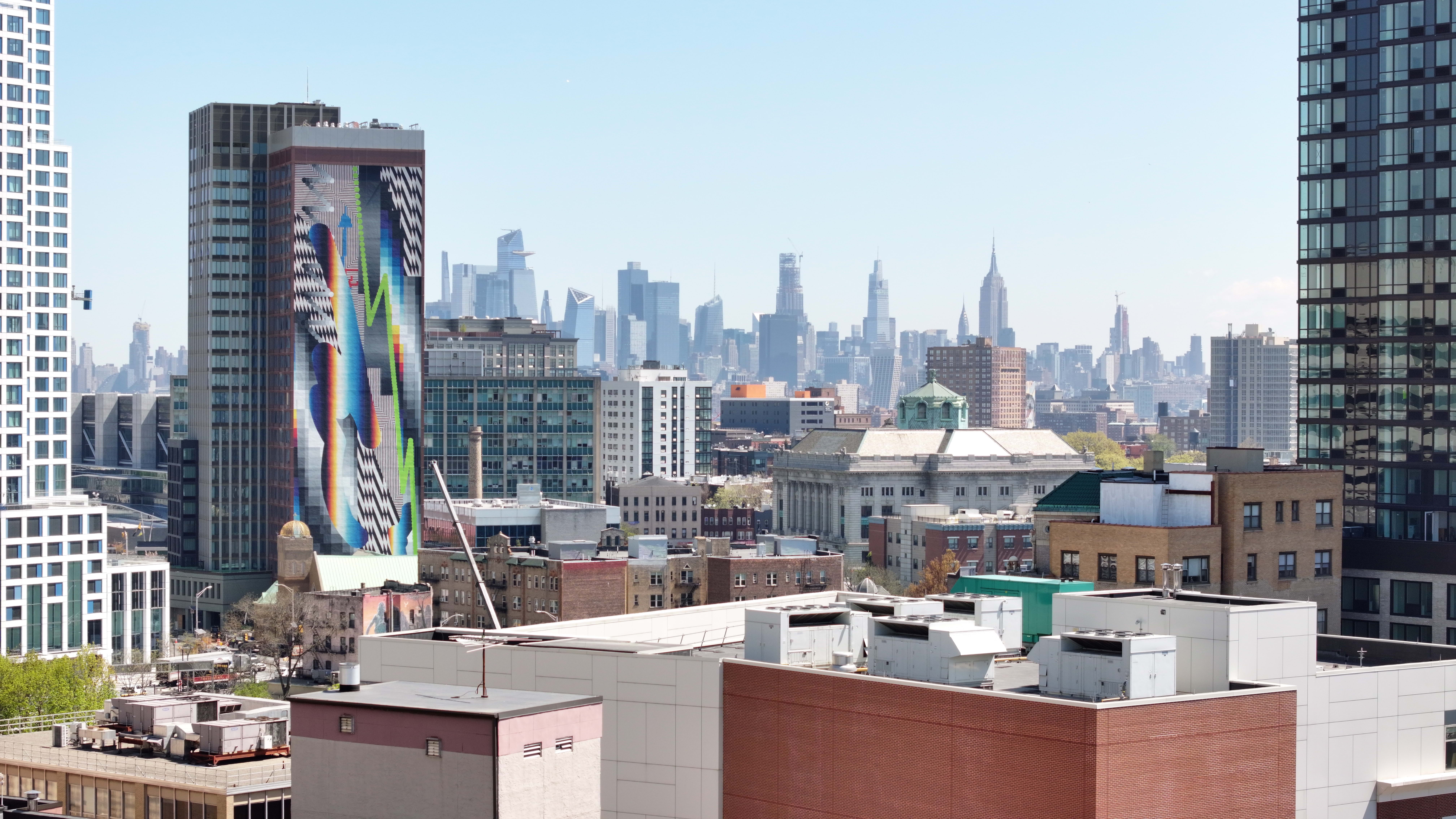 Journal Square Urby Mural by Felipe Pantone