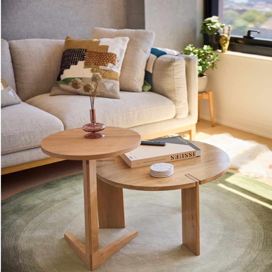 Journal Square Urby - Bright and Airy Living Room