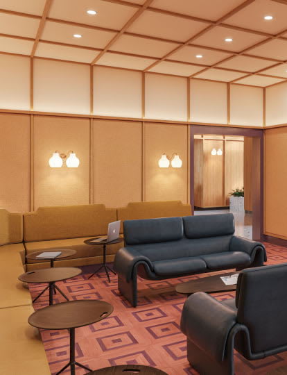 View of resident work from home study at Navy Yard Urby - luxury Navy Yard apartments for rent in Washington DC