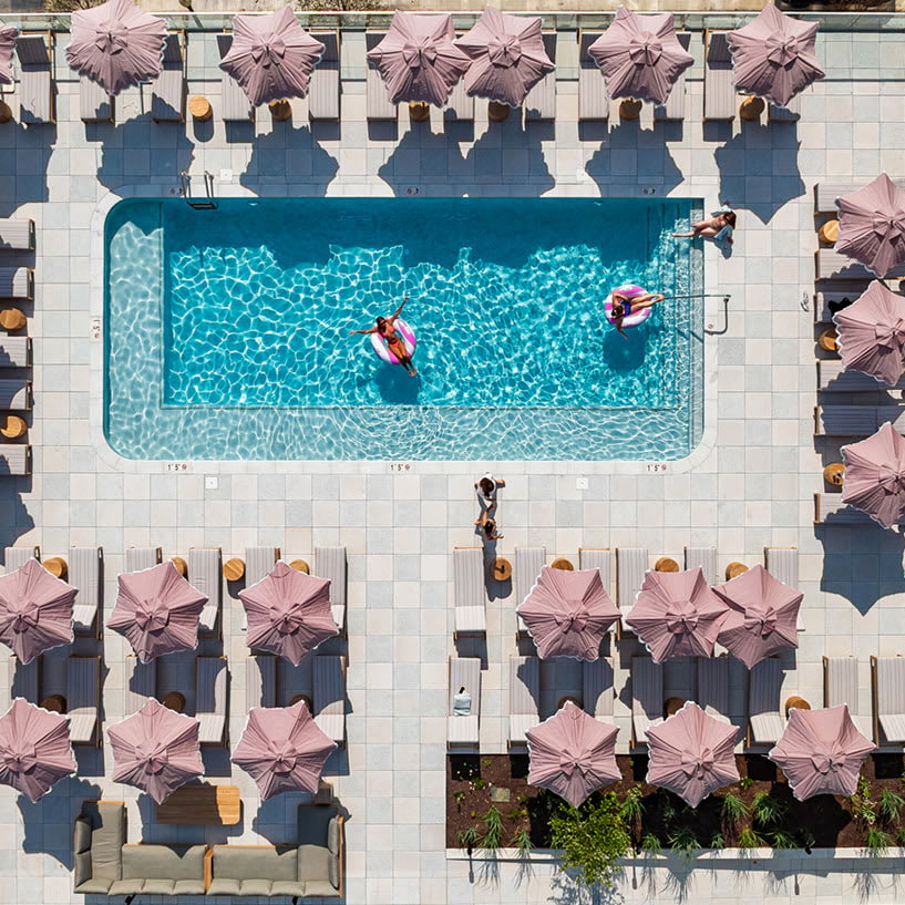 Navy Yard Urby Pool & Sundeck with panoramic city & Nationals Park views - luxury Navy Yard apartments for rent in Washington DC