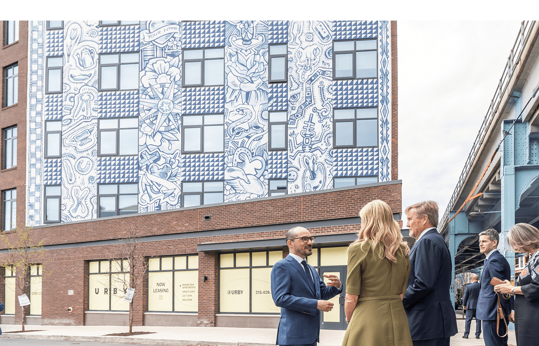 Fishtown Urby Royal Visit Street Art Mural Viewing