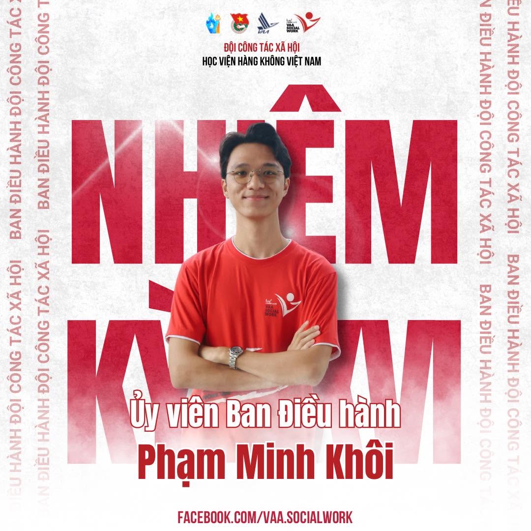 Ủy viên Ban Điều hành - Phạm Minh Khôi.