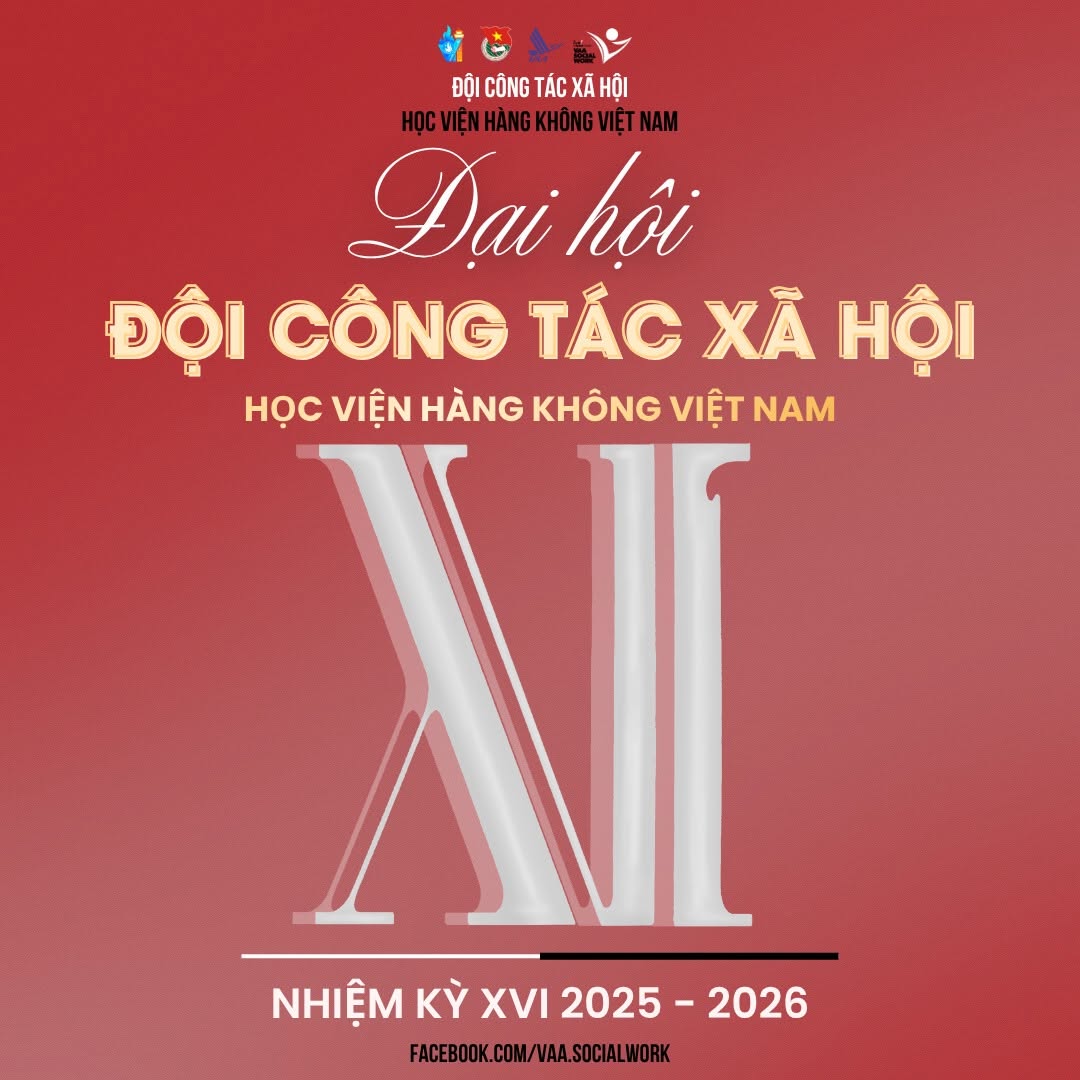 Biểu trưng Đại hội Đội Công tác Xã hội – Học viện Hàng không Việt Nam Nhiệm kỳ XVI.