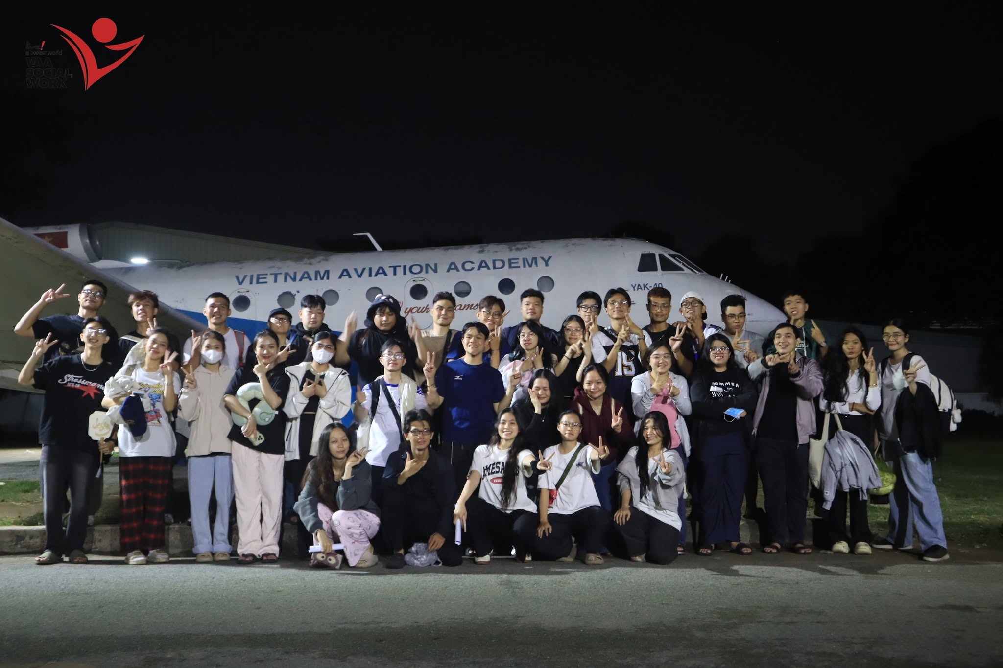 Trước khi xuất phát đến điểm trường.