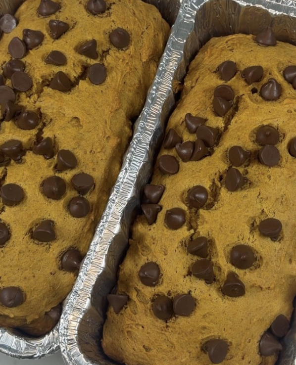 homemade dairy-free pumpkin bread made with pumpkin puree and warm spices