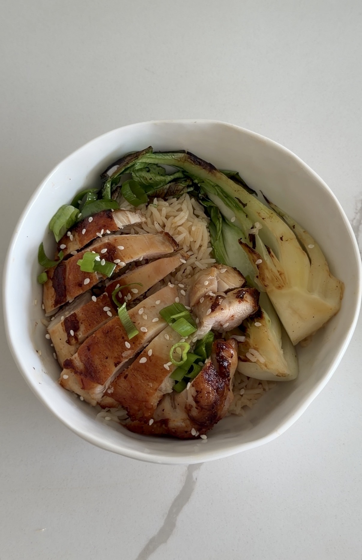 chicken bone broth bowl