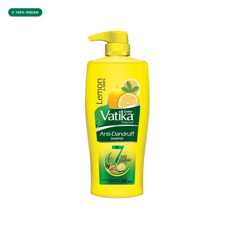 Dabur Vatika Lemon Anti-Dandruff Shampoo, 180 ml