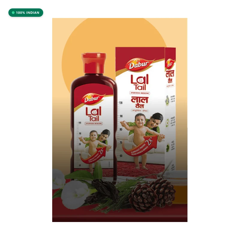Dabur Lal Tail Ayurvedic Baby Massage Oil, 200 ml