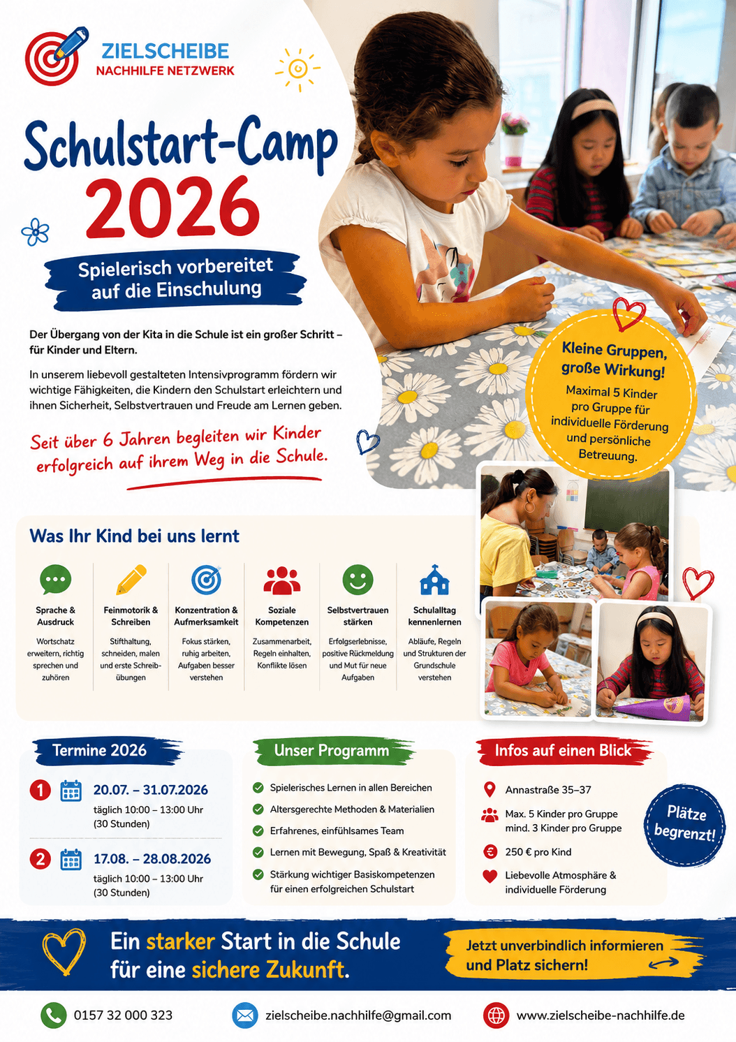 Vorschulprojekt 2026 Spielerisch fit für die Schule