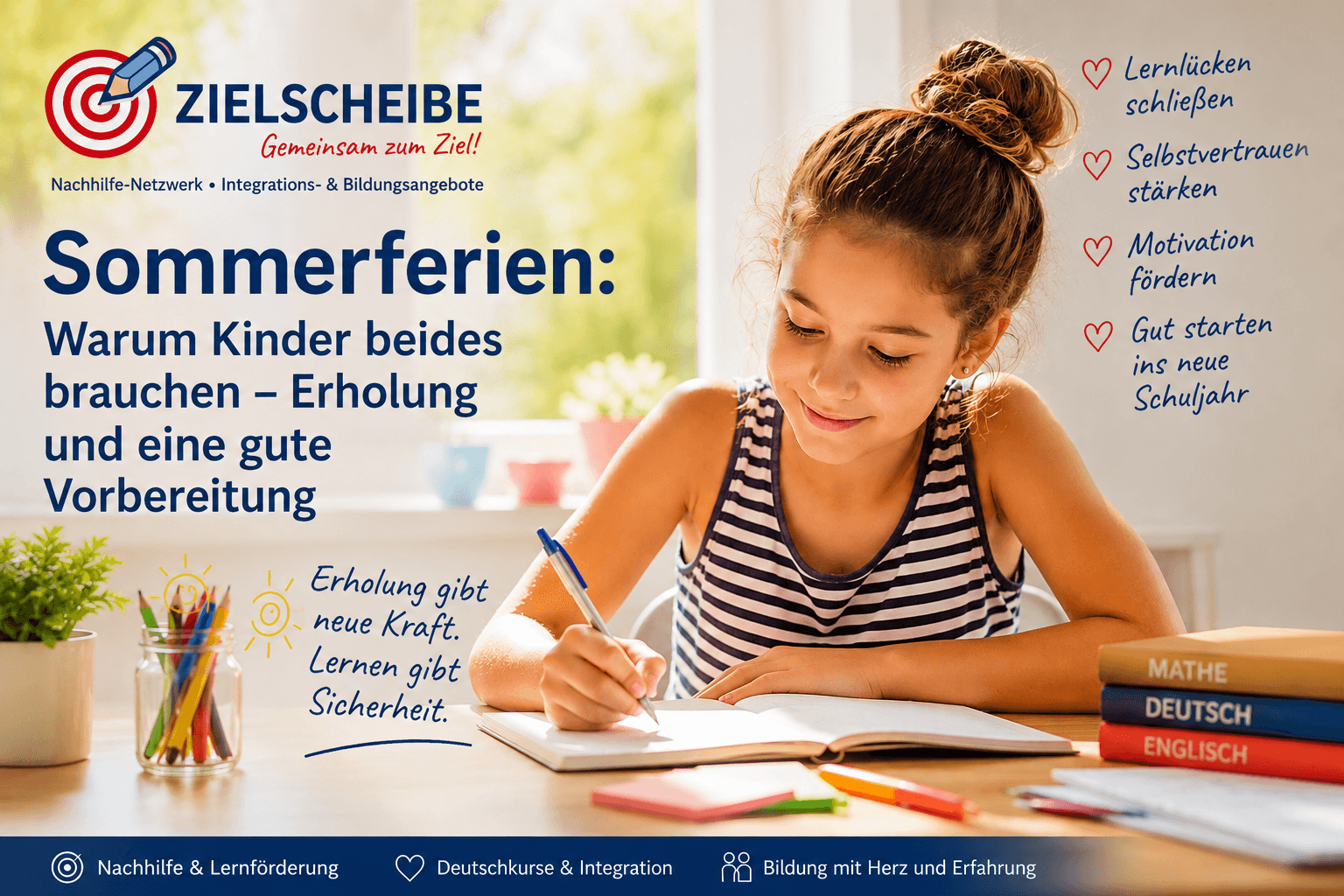 Sommerferien: Warum Kinder beides brauchen – Erholung und eine gute Vorbereitung