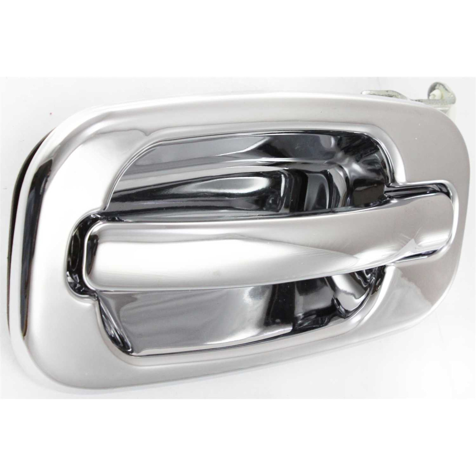 Exterior Door Handle For 2000-2006 Chevy Silverado 1500 - Rear Left, Black With Chrome Lever
