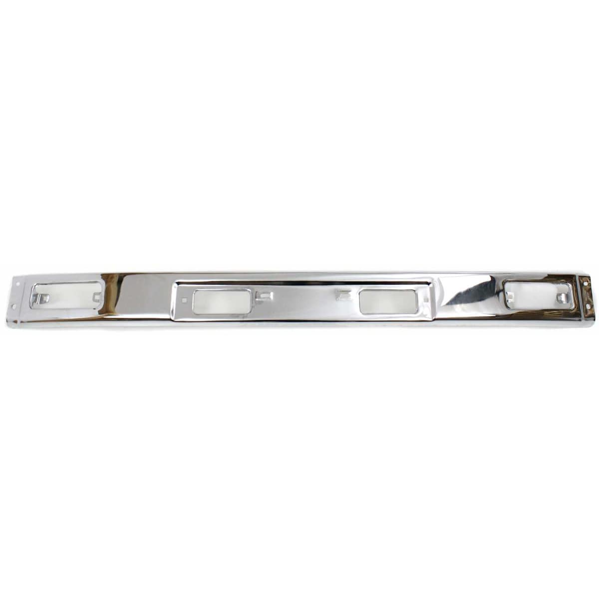 Replacement Front Bumper, Chrome, Without Mounting, Brackets, With License Plate Provision, With 3-Piece Type
