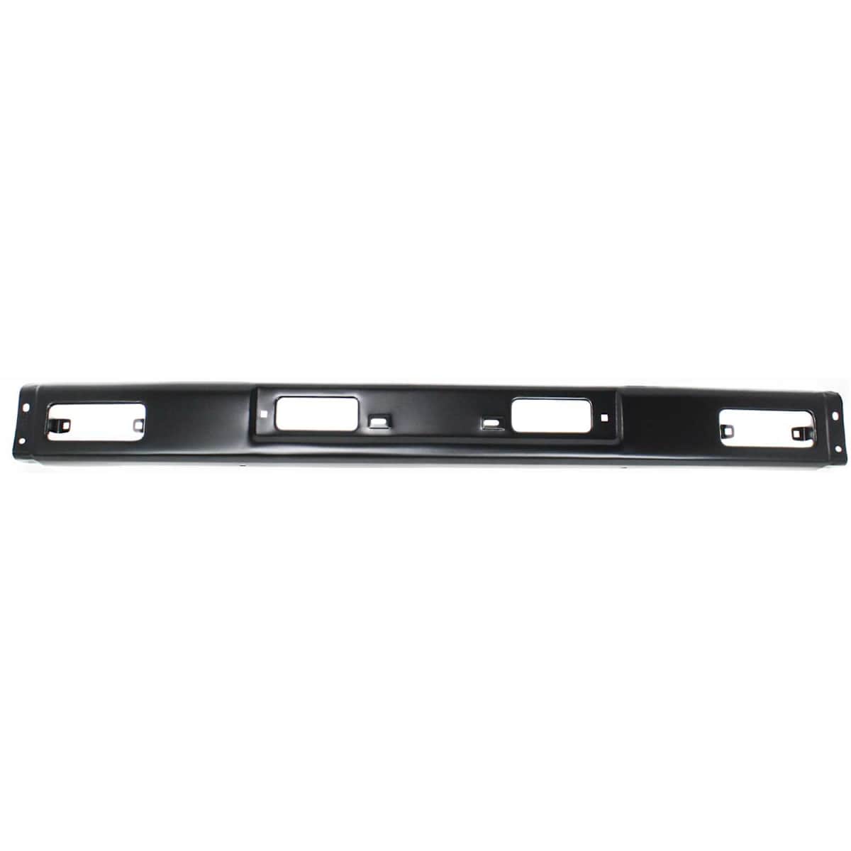 Replacement Front Bumper, Painted Black, Without Mounting, Brackets, With License Plate Provision, With 3-Piece Type