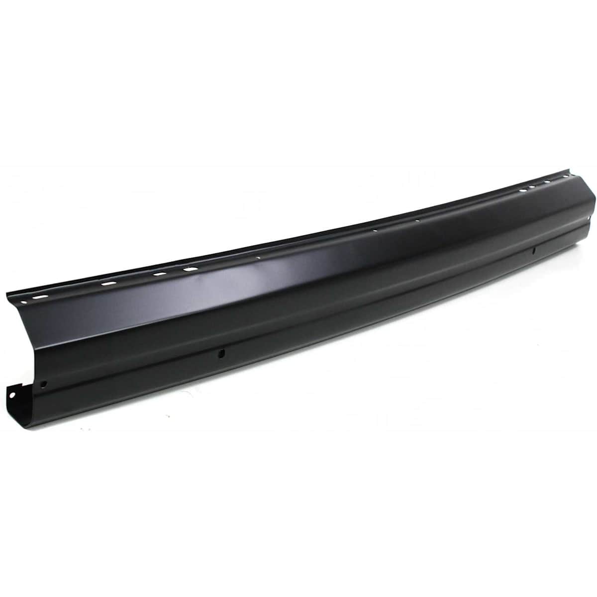 Replacement Front Bumper, Painted Black, Without Mounting Bracket, With Fog Light Holes