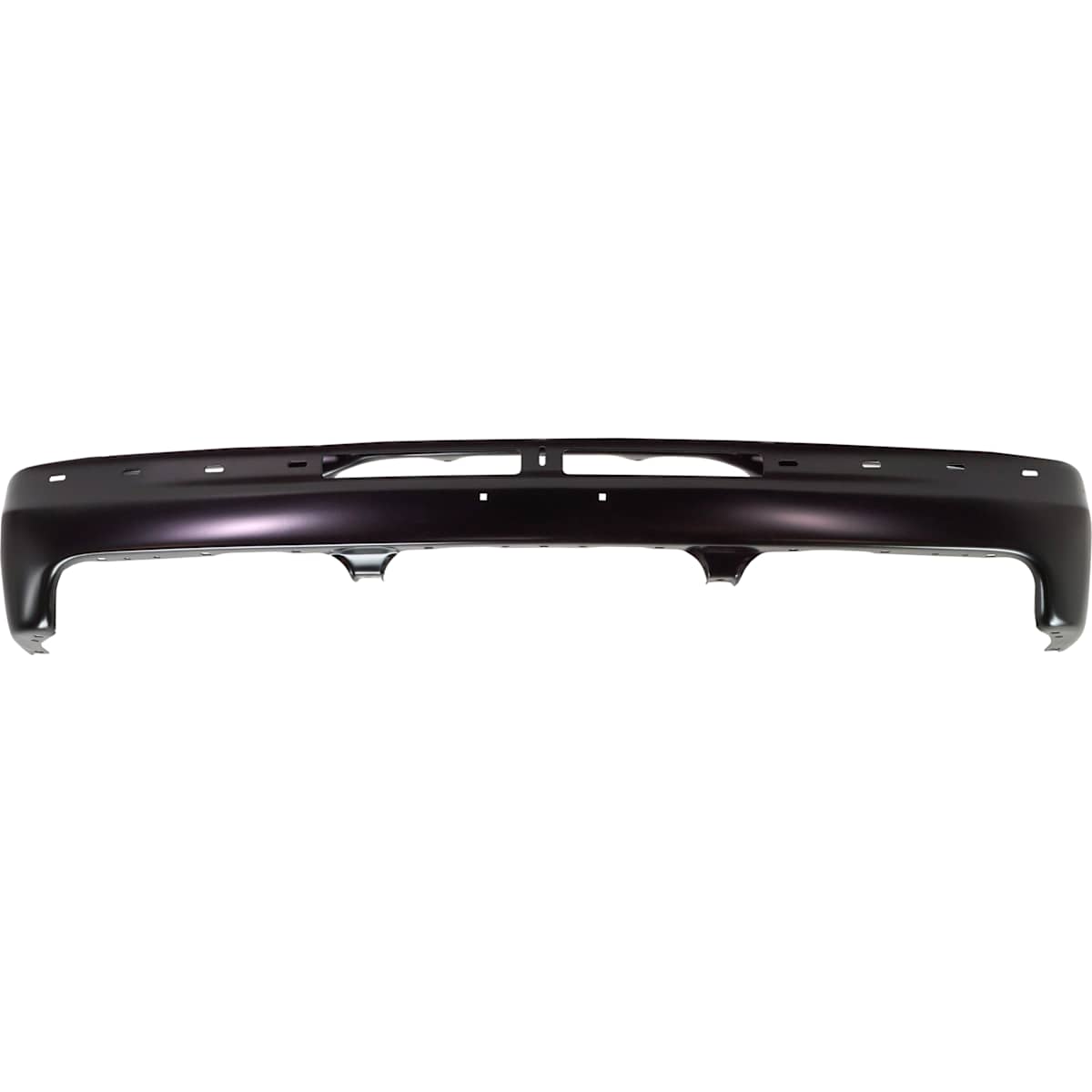 Replacement Front Bumper, Painted Black, Without Mounting Brackets