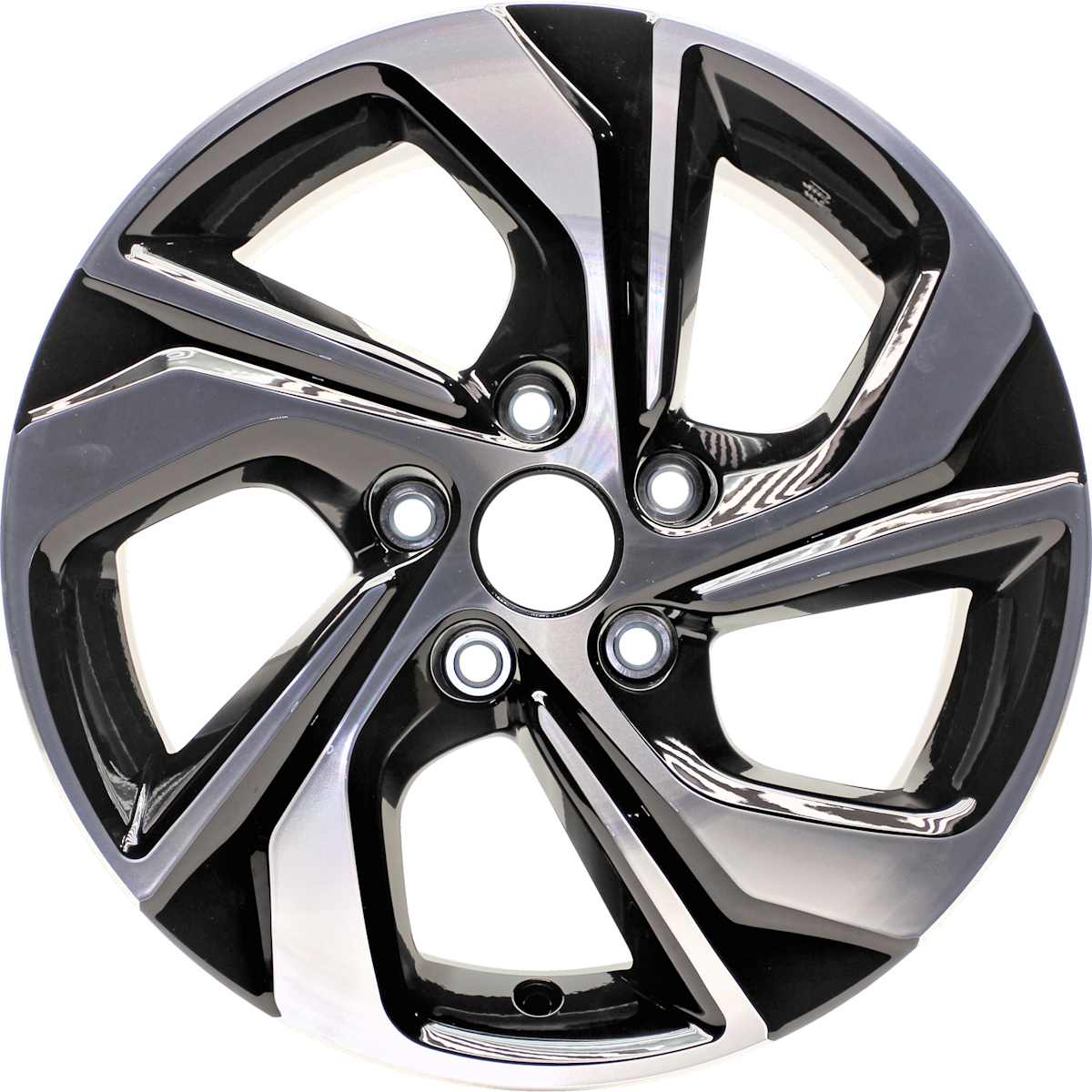 AutoWheels® ALY64078U45N Jante Wheel, Aluminum, Black, 16 in. x 7 in., Sold Individually