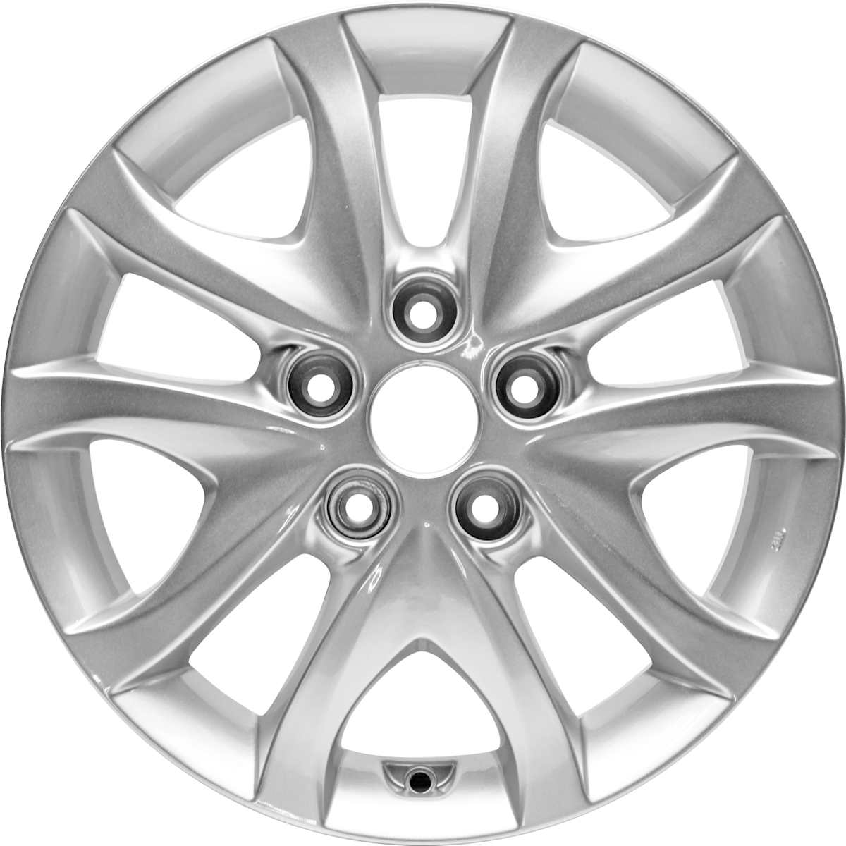 AutoWheels® ALY70777U20N Jante Wheel, Aluminum, Silver, 16 in. x 6 in., Sold Individually