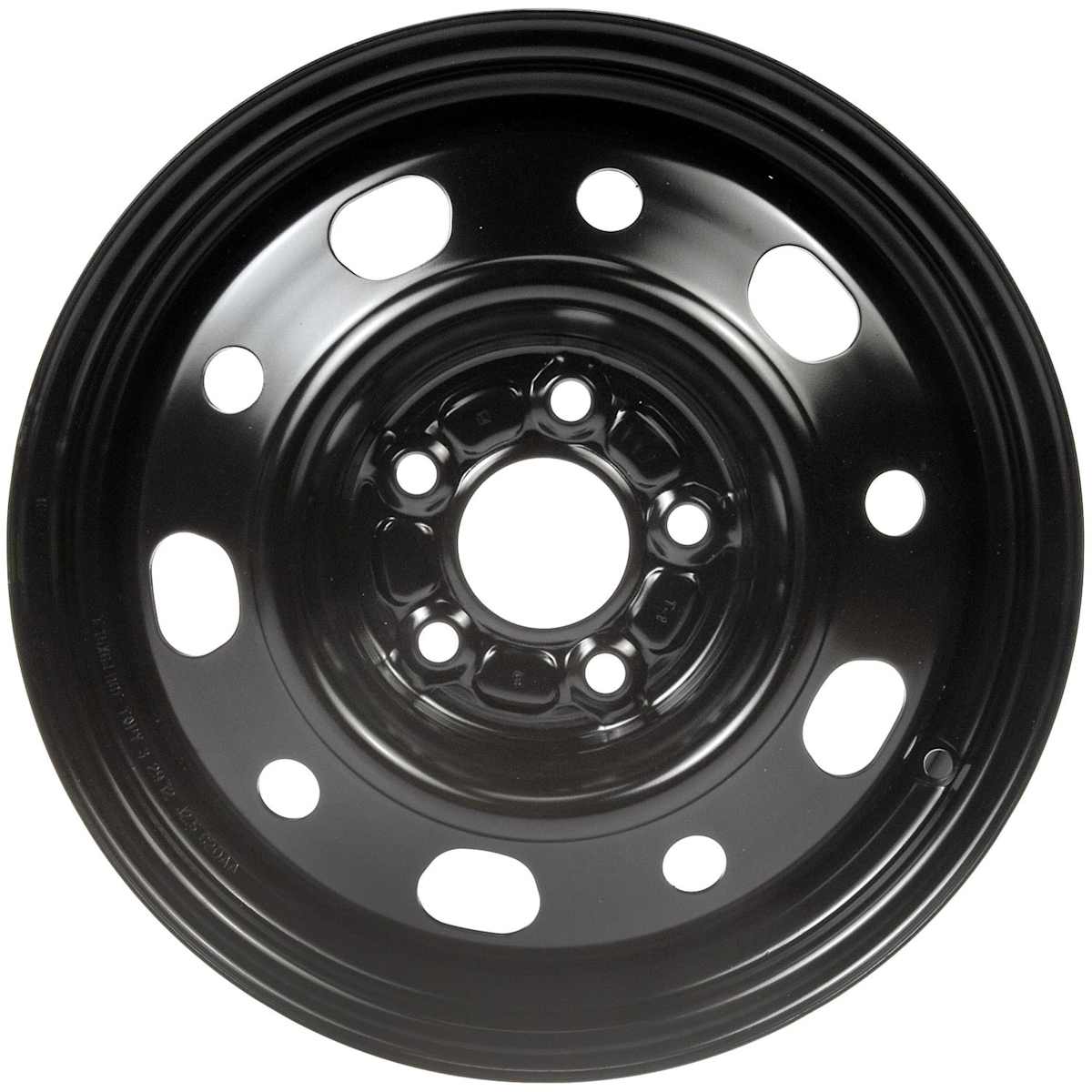 AutoWheels® STL02282U45N Wheel, Steel, Black, 15 in. x 6.5 in., Sold Individually